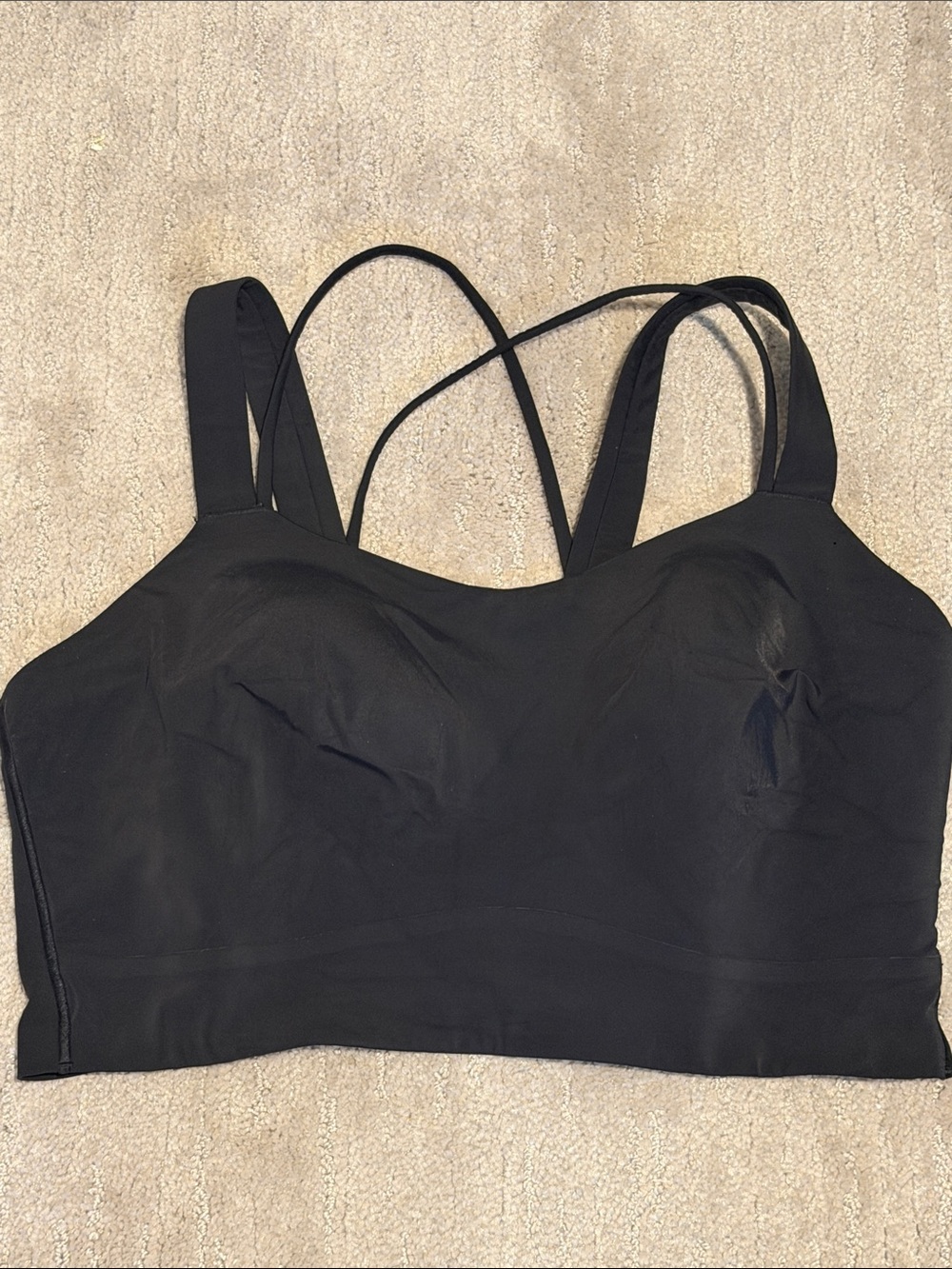 Lululemon Like a Cloud long line bra, black, size 12 D/DD - Picture 4 of 6
